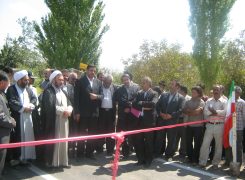 افتتاح پروژه راه روستایی حسین آباد ناظر شهریور 1387